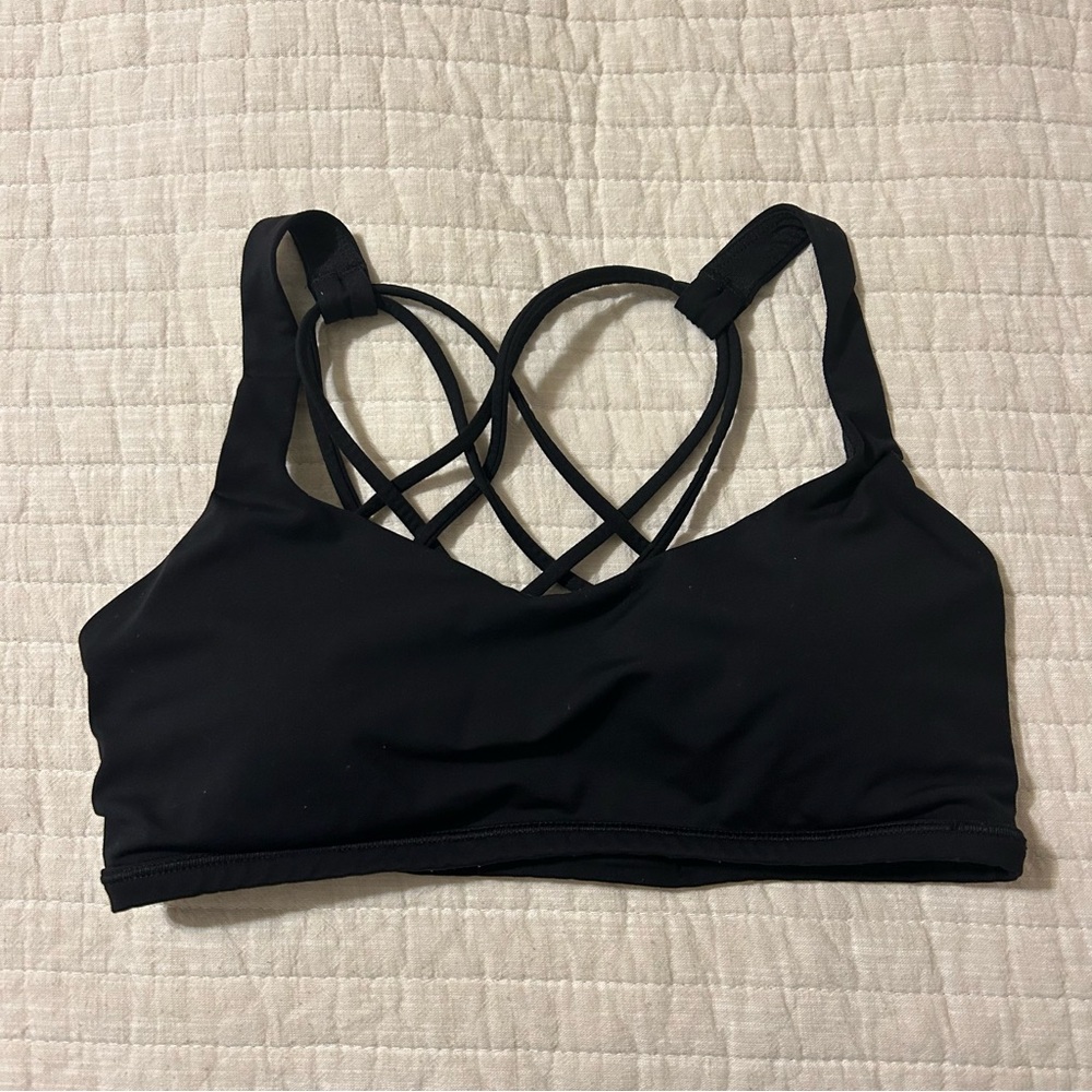 Black Strappy Women's Bralette